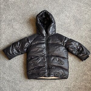 Zara Shiny Black Kids Puffer Jacket